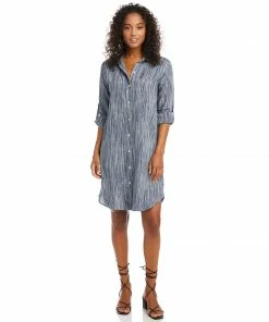 Karen Kane Linen Shirtdress Clothing