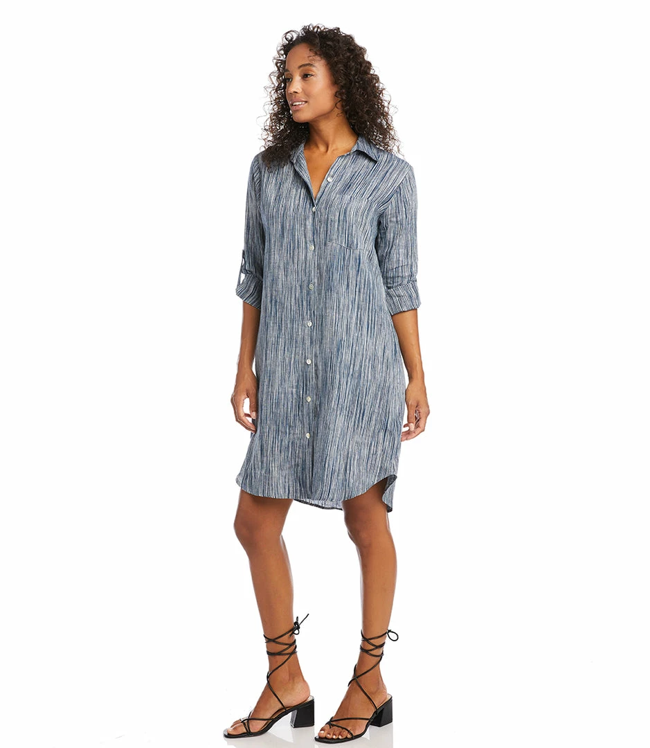 Karen Kane Linen Shirtdress Clothing