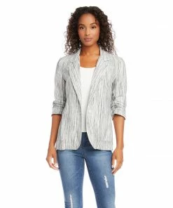 Karen Kane Ruched Sleeve Jacket