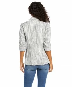 Karen Kane Ruched Sleeve Jacket