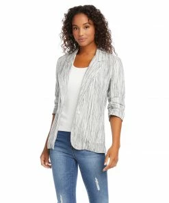 Karen Kane Ruched Sleeve Jacket