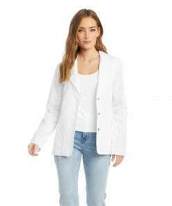 Karen Kane Eyelet Blazer Clothing