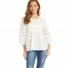 Karen Kane Embroidered Eyelet Top