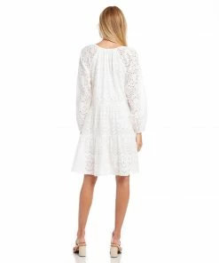 Karen Kane Tiered Eyelet Dress Clothing