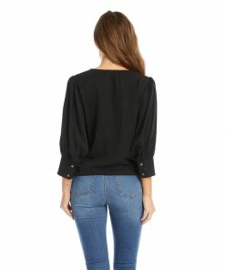 Karen Kane Tie-Front Top