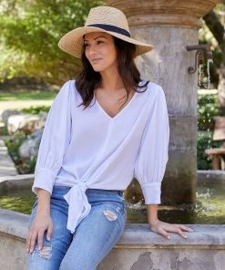 Karen Kane Tie-Front Top