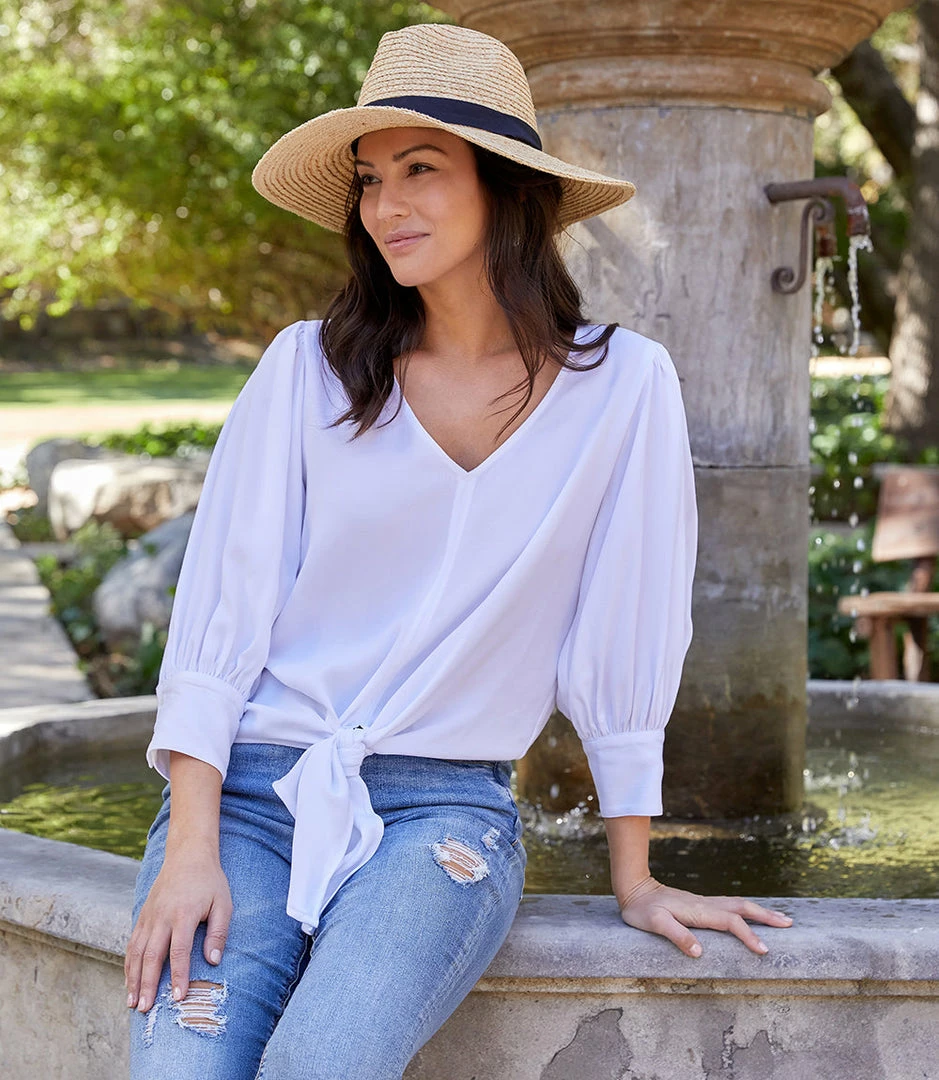 Karen Kane Tie-Front Top