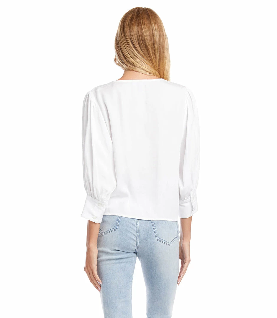 Karen Kane Tie-Front Top