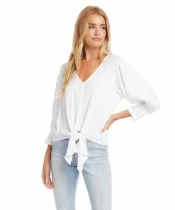 Karen Kane Tie-Front Top