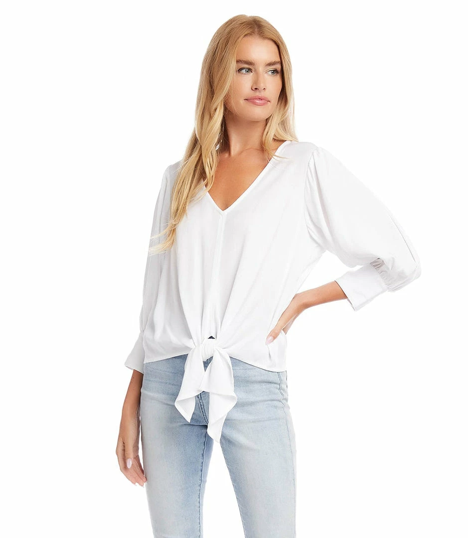 Karen Kane Tie-Front Top