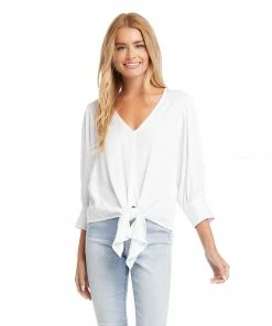 Karen Kane Tie-Front Top