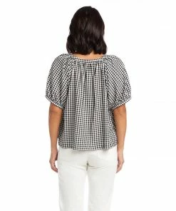 Karen Kane Short Sleeve Peasant Top Clothing