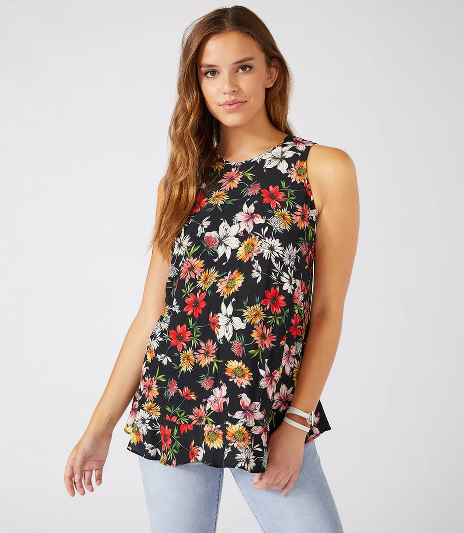 Karen Kane Clothing Ruffle Hem Tank