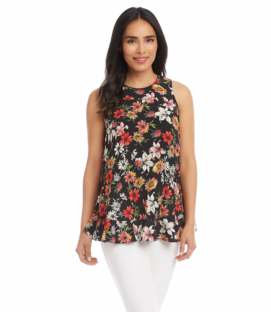 Karen Kane Clothing Ruffle Hem Tank