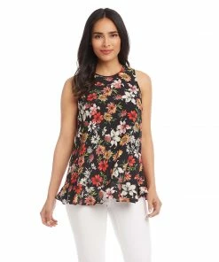 Karen Kane Clothing Ruffle Hem Tank