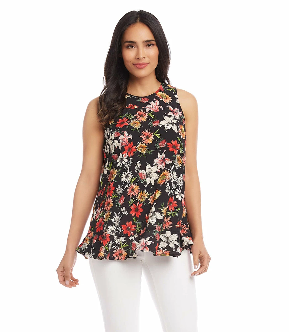 Karen Kane Clothing Ruffle Hem Tank