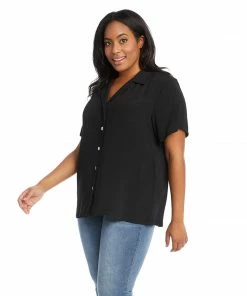 Karen Kane Plus Size Camp Shirt