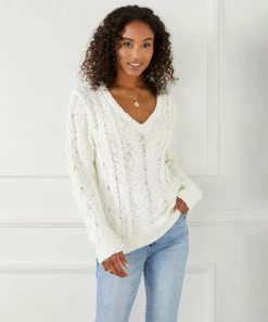 Karen Kane Clothing Cable Knit Sweater