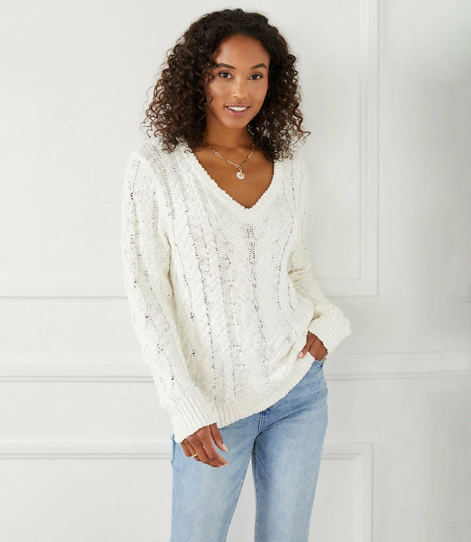 Karen Kane Clothing Cable Knit Sweater