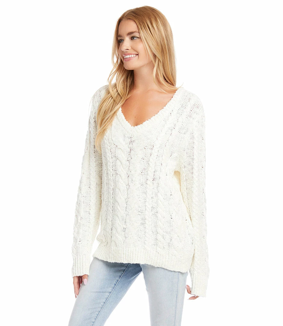 Karen Kane Clothing Cable Knit Sweater