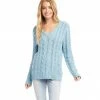 Karen Kane Cable Knit Sweater Clothing