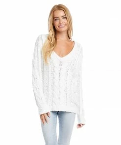 Karen Kane Cable Knit Sweater