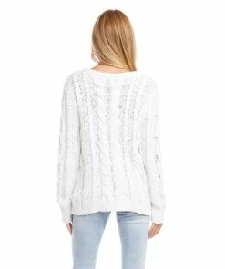 Karen Kane Cable Knit Sweater