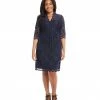 Karen Kane Plus Size V-Neck Scallop Lace Dress
