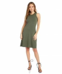 Karen Kane Dresses High Neck A Line Dress
