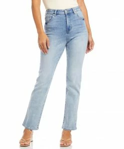 Karen Kane Classic Straight Jeans Bottoms