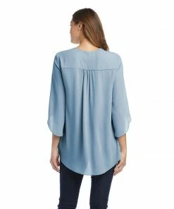 Karen Kane Bracelet Sleeve Asymmetric Top