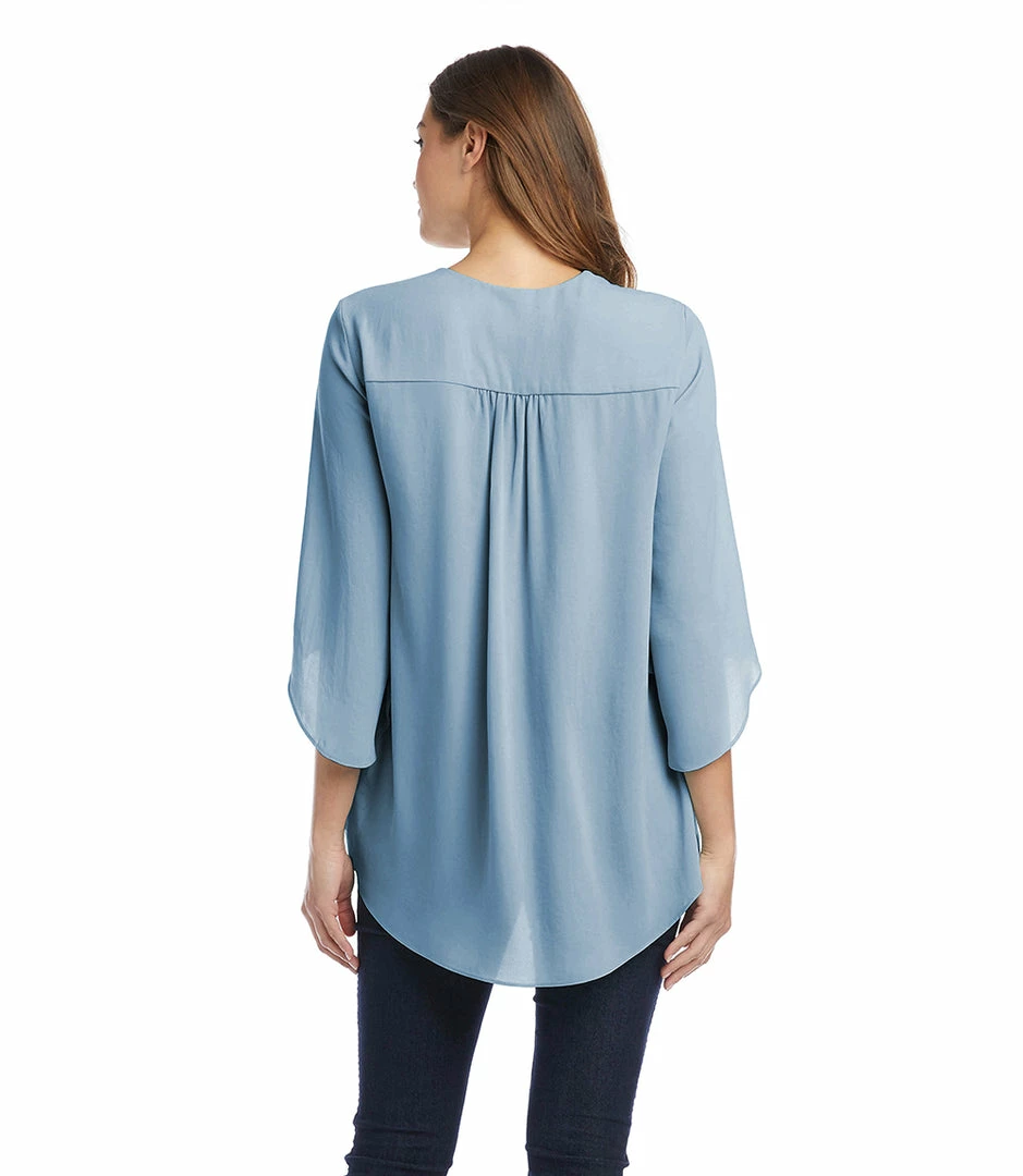Karen Kane Bracelet Sleeve Asymmetric Top