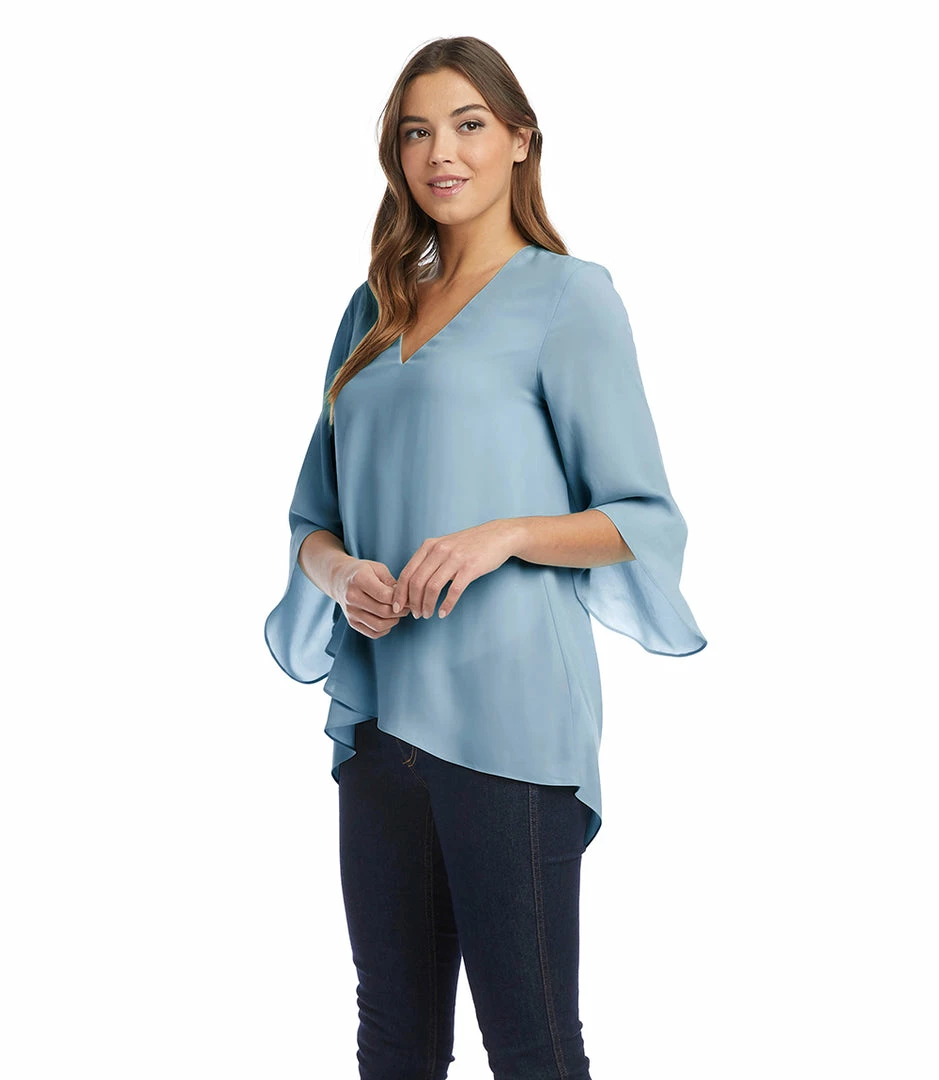 Karen Kane Bracelet Sleeve Asymmetric Top