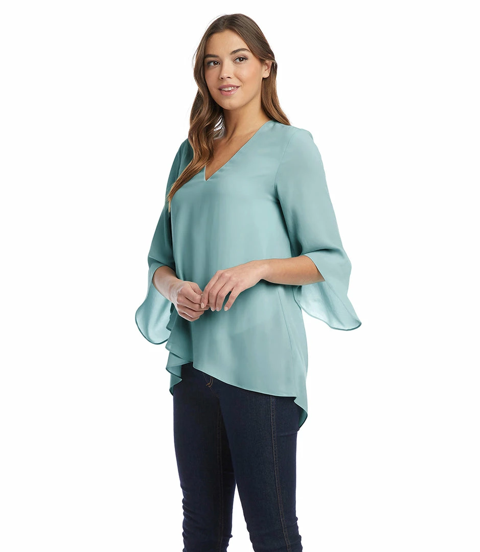 Karen Kane Bracelet Sleeve Asymmetric Top