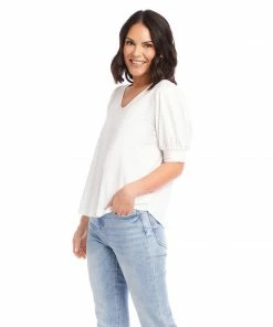 Karen Kane Blouson Sleeve Top Clothing