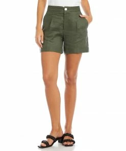 Karen Kane High Waist Pleated Shorts Clothing