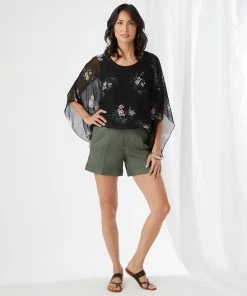 Karen Kane High Waist Pleated Shorts Clothing