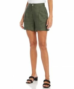Karen Kane High Waist Pleated Shorts Clothing