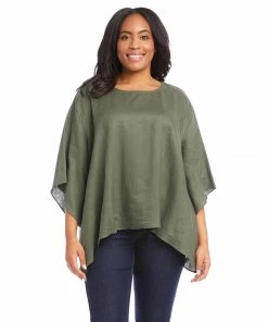 Karen Kane Plus Size Flare Hem Top