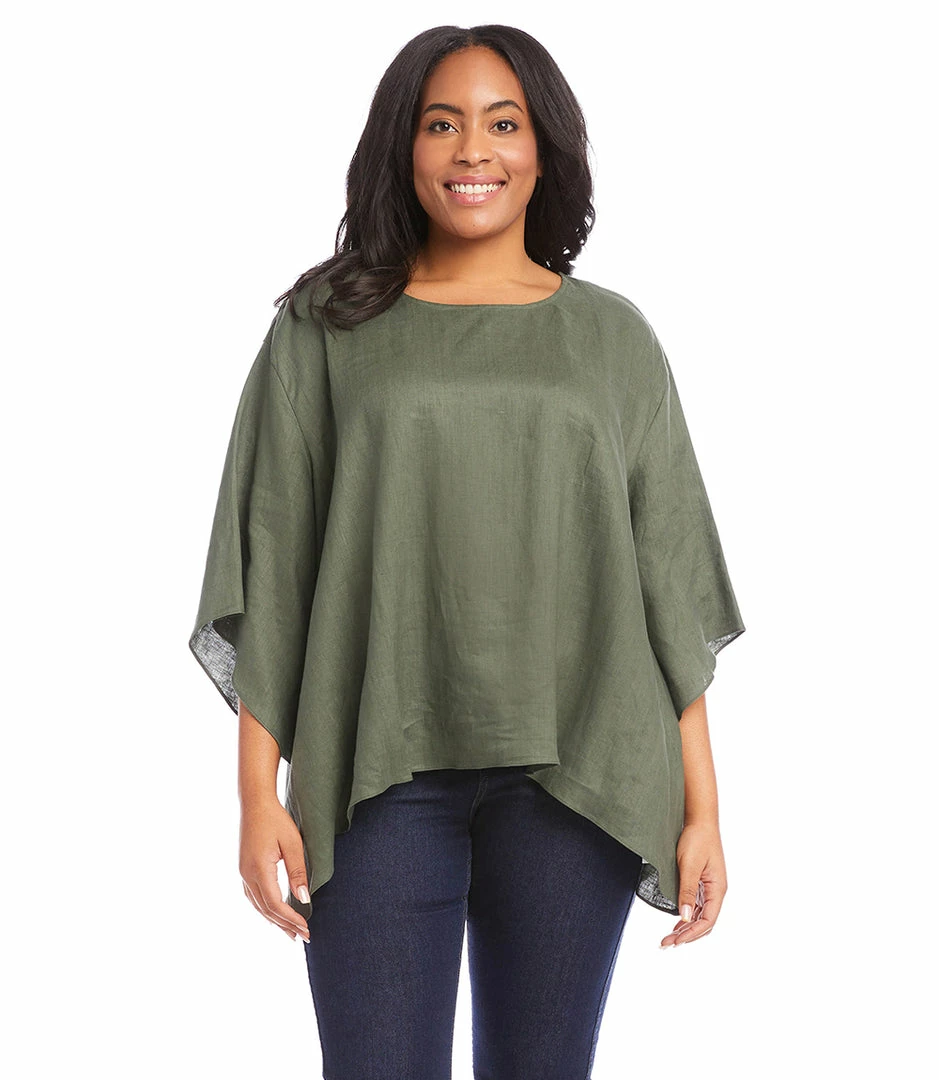 Karen Kane Plus Size Flare Hem Top