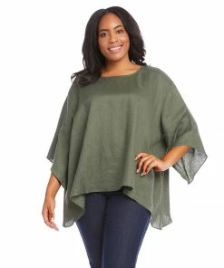 Karen Kane Plus Size Flare Hem Top