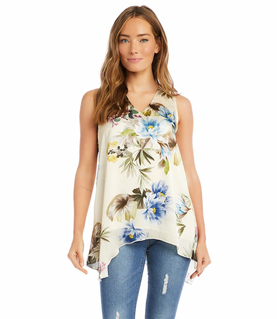 Karen Kane Uneven Hem Tank