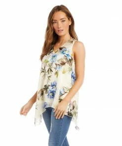 Karen Kane Uneven Hem Tank