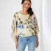 Karen Kane Blouson Scarf Top Clothing