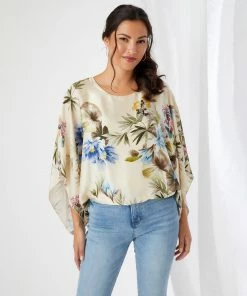 Karen Kane Blouson Scarf Top Clothing
