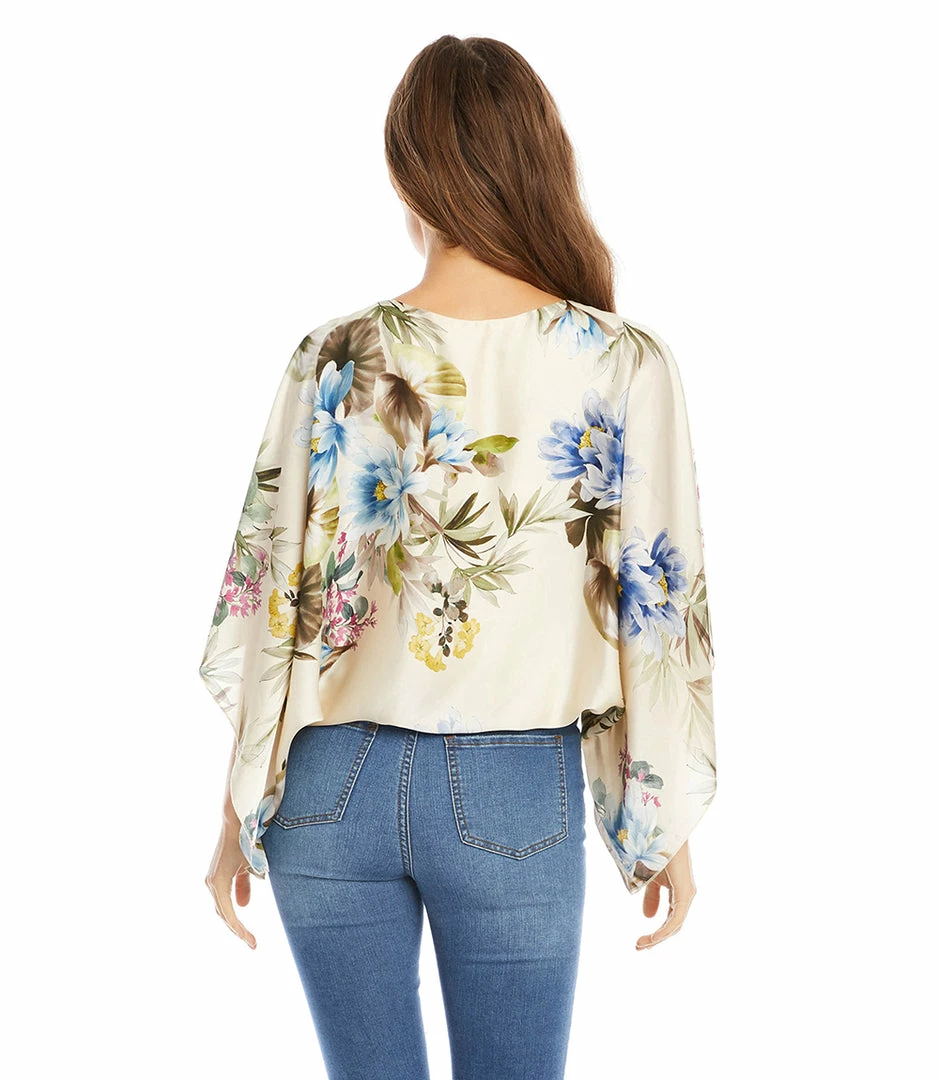 Karen Kane Blouson Scarf Top Clothing