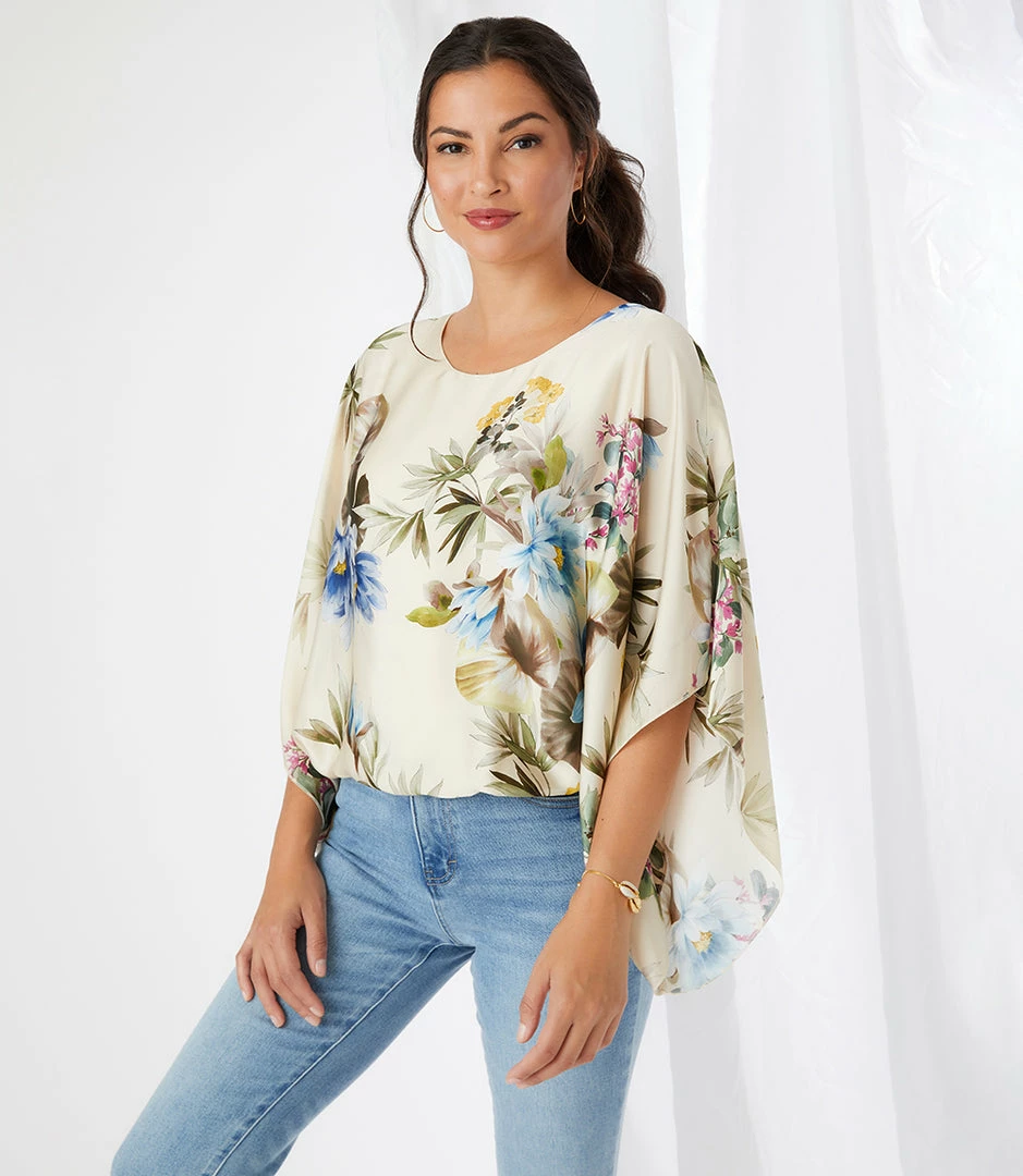 Karen Kane Blouson Scarf Top Clothing