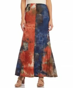Karen Kane Maxi Flare Hem Skirt