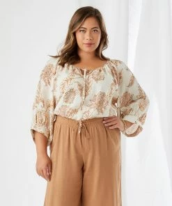 Karen Kane Plus Size Blouson Sleeve Top