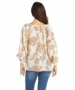 Karen Kane Blouson Sleeve Top Tops